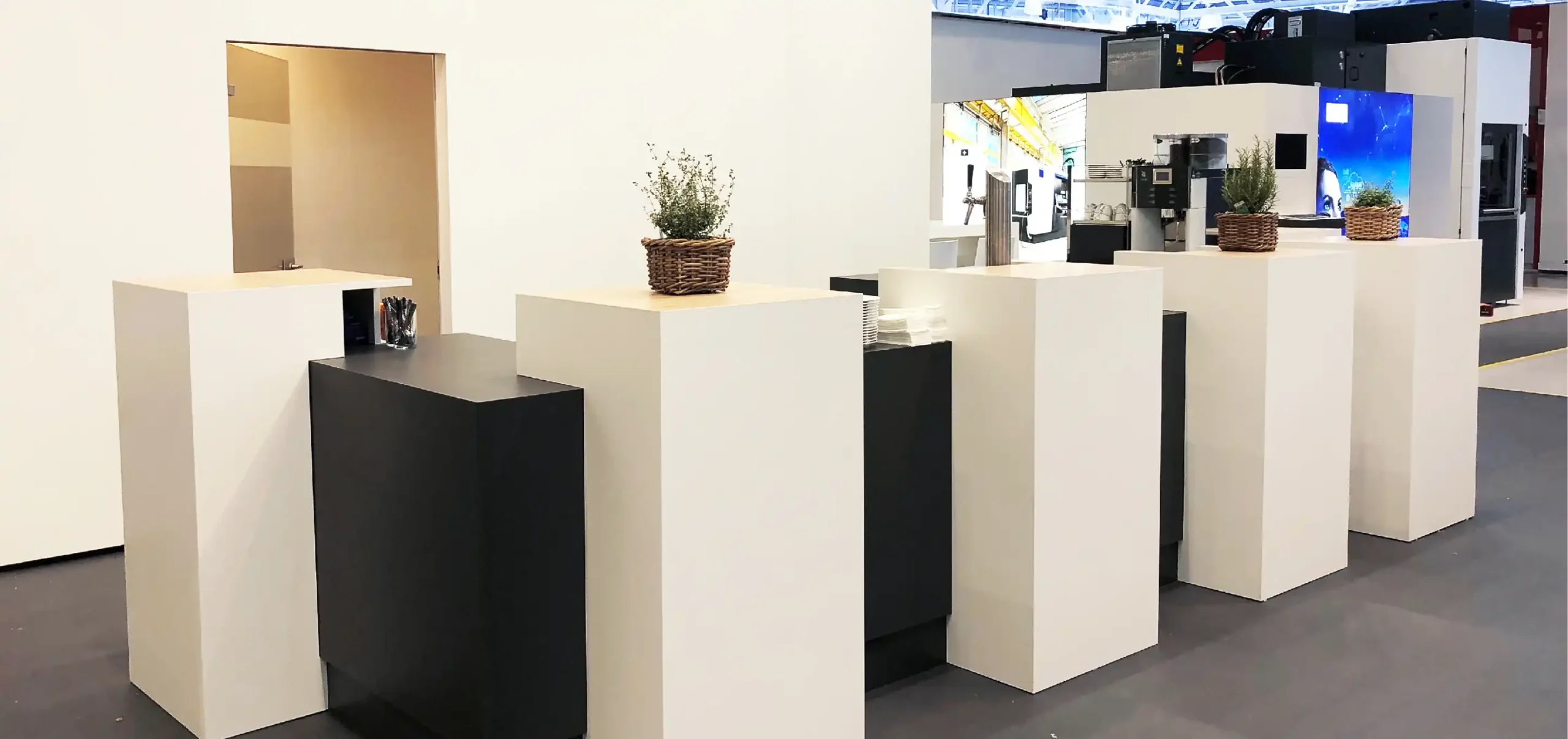 heller, Messestand, Infotresen, Besprechungsraum