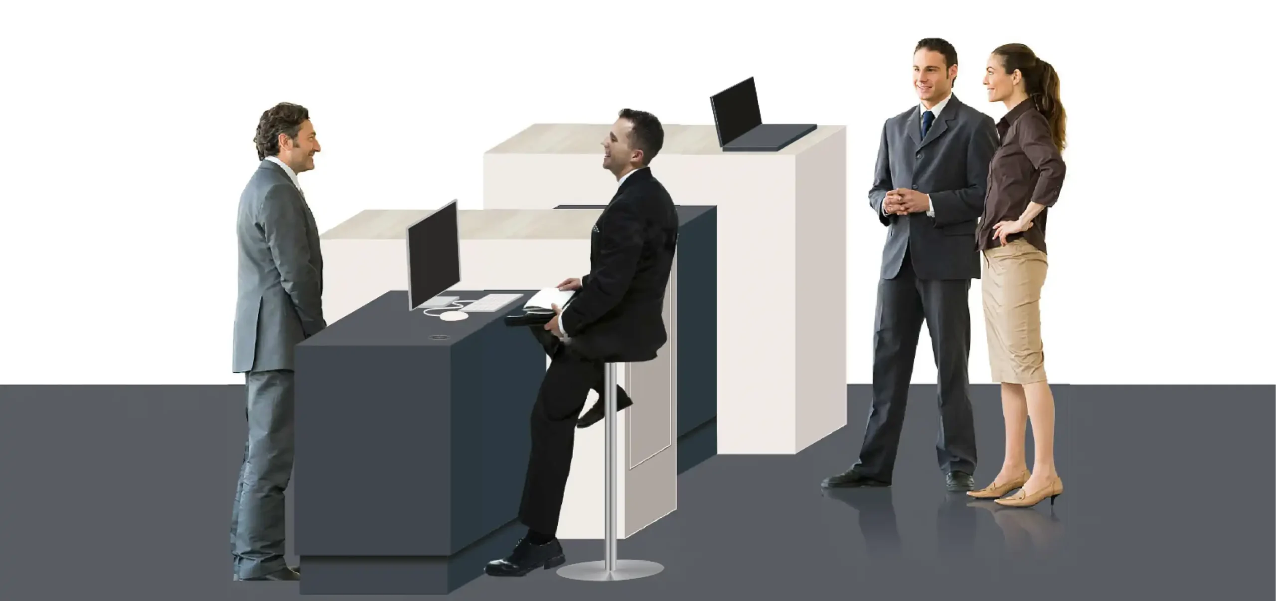 heller, Messestand, Konzeption, Infotresen